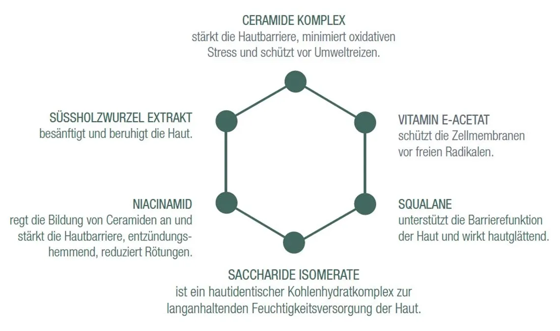 Wirkstoffe trockene Haut Hyalurons&auml;ure Ceramide