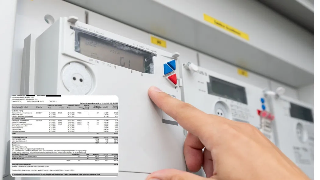 licznik elektroniczny prądu wyświetlacz kody OBIS