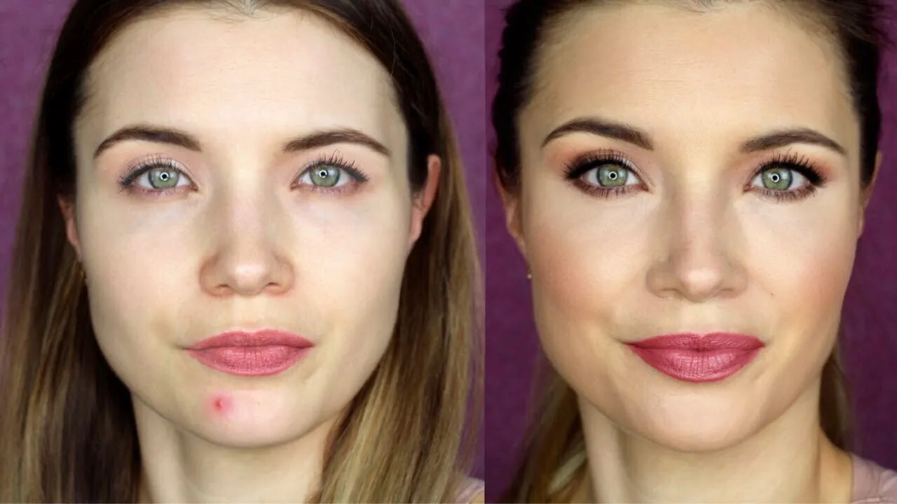 jak ukryć pryszcza makijażem zielony korektor