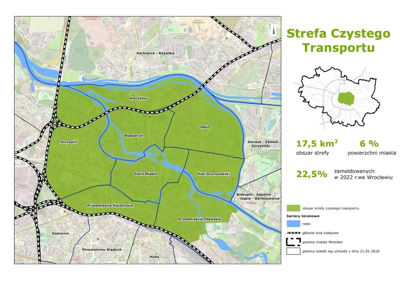 strefa czystego transportu mapa