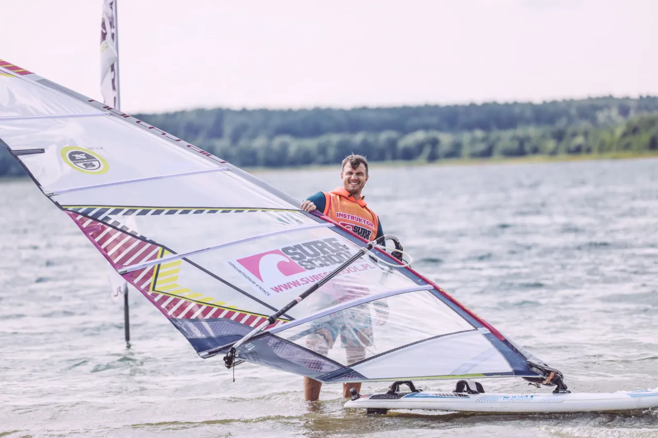 Windsurfing Mazury widok z góry