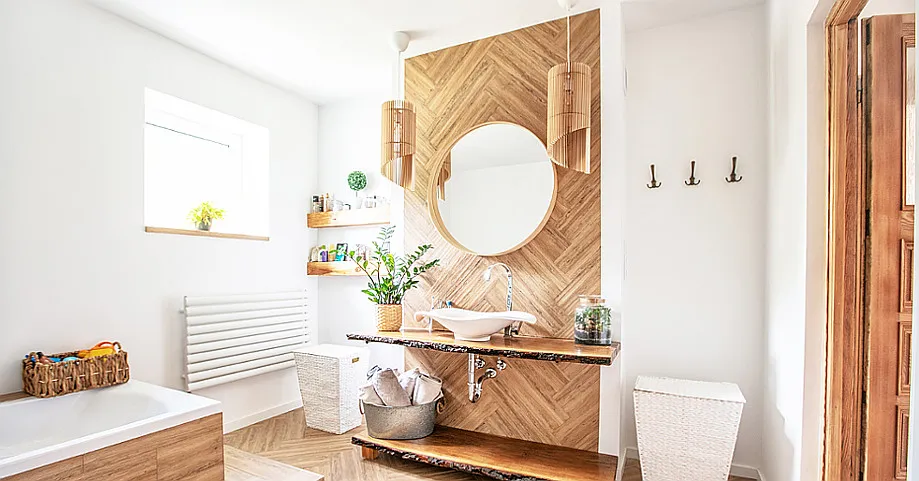 Nowoczesna łazienka bez płytek inspiracje