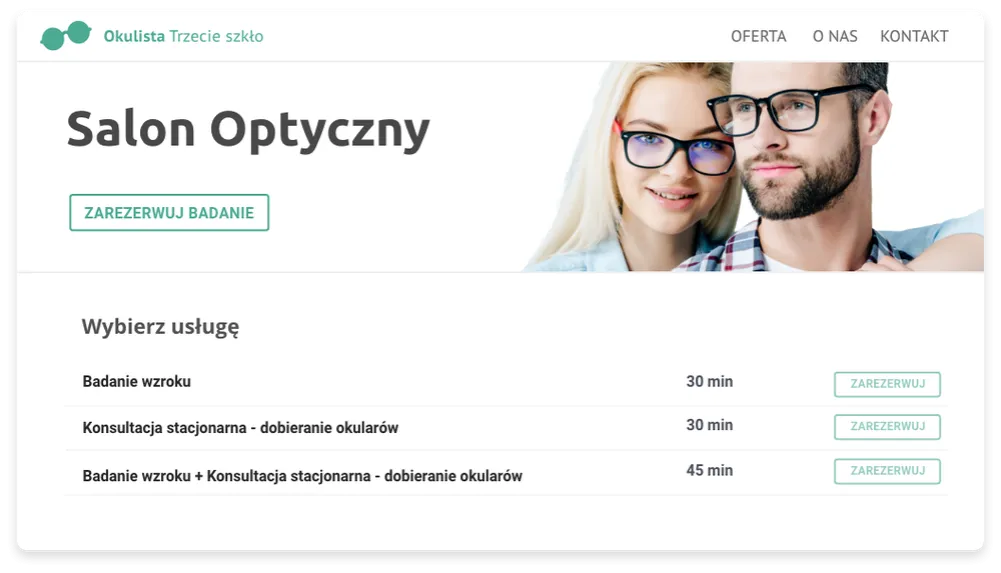 rezerwacja wizyty online badanie wzroku