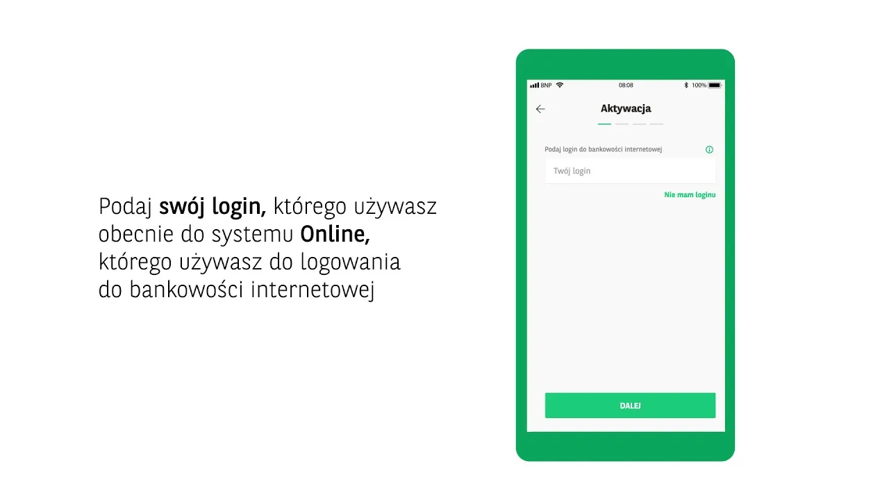 Aplikacja GOmobile BNP Paribas ekran startowy