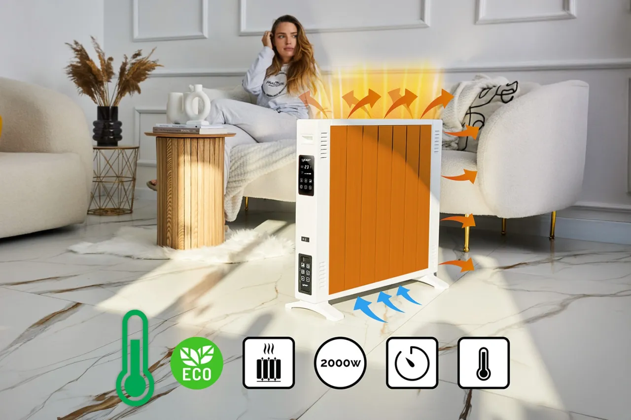 Grzejniki elektryczne w r&oacute;żnych pomieszczeniach