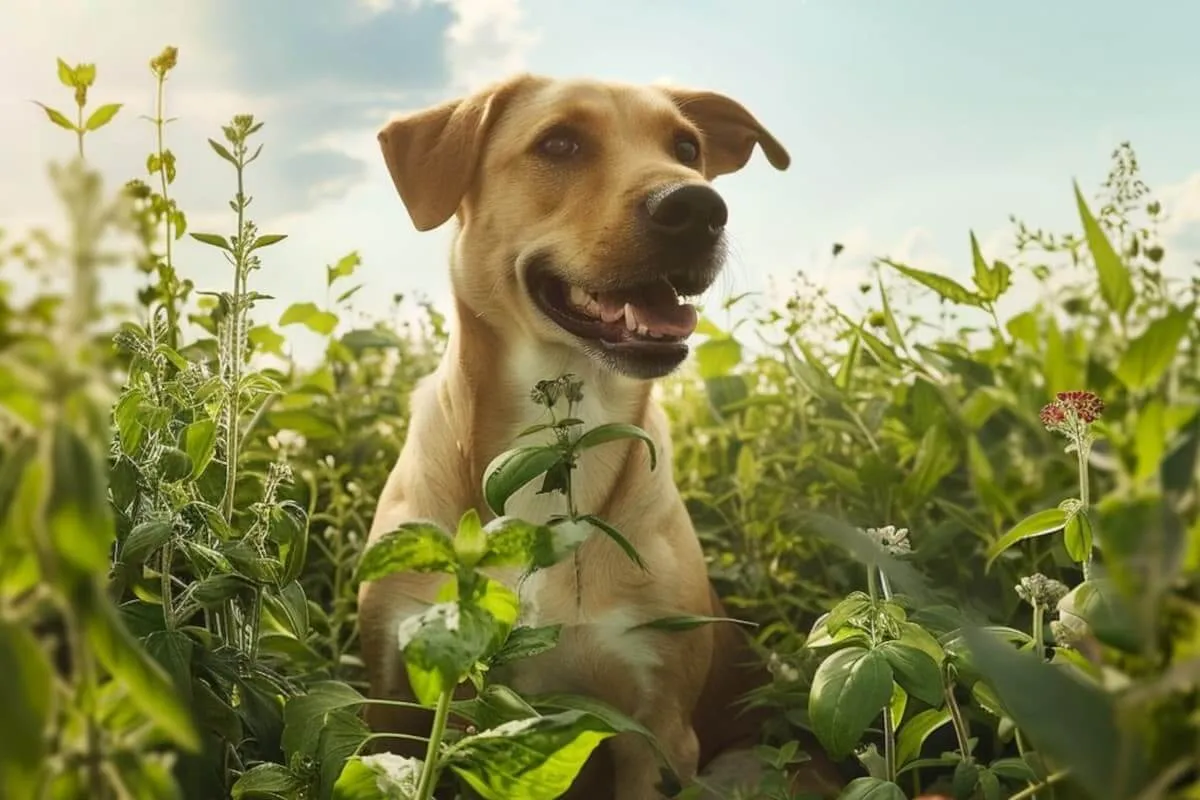 pies z ziołami bezpiecznymi