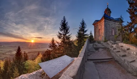 Broumovsk&eacute; stěny widok Hvězda