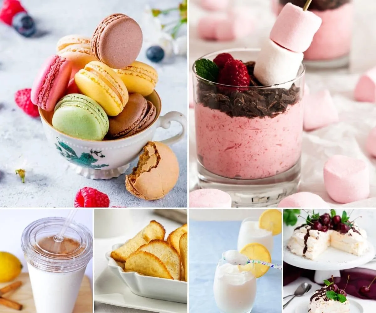 Postres ligeros con claras de huevo