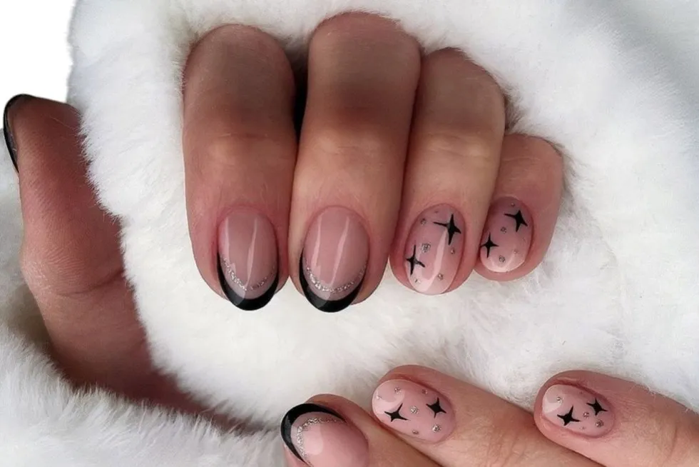 inspiracje paznokcie gwiazdki modne