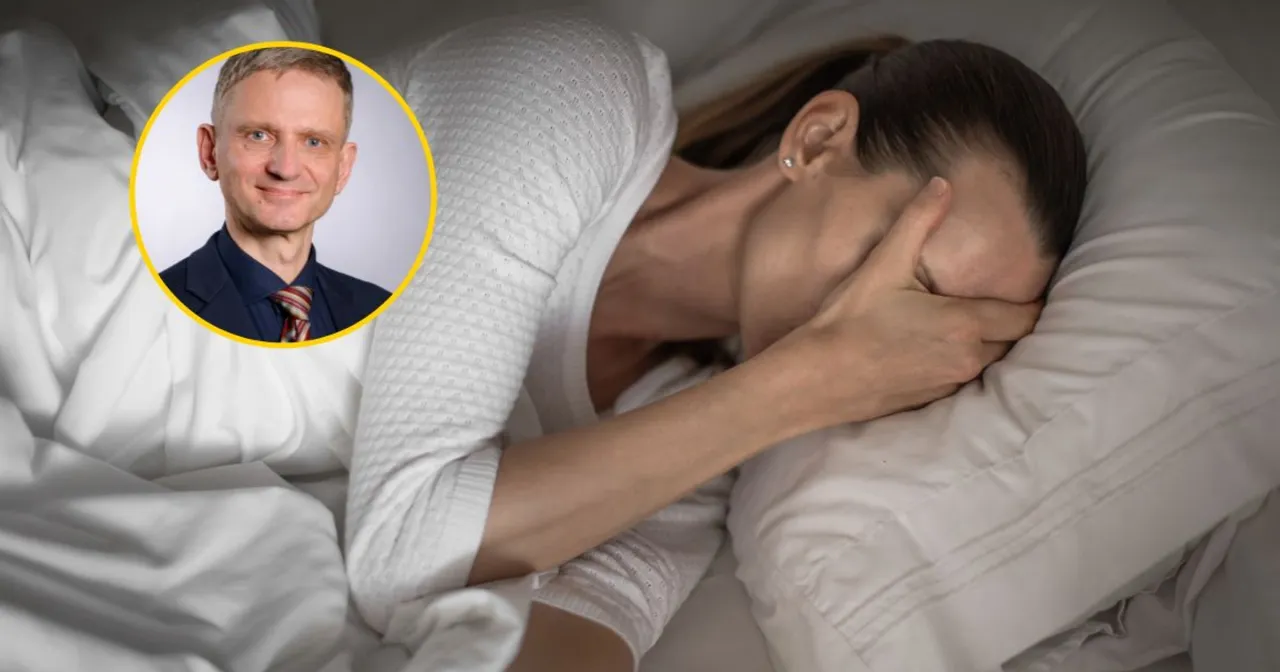 kobieta i mężczyzna w r&oacute;żnym wieku, udar