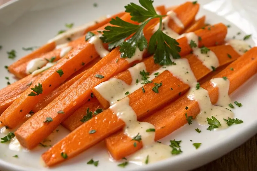 świeża marchewka i przyprawy