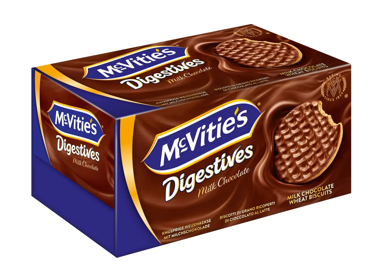 r&oacute;żne opakowania ciastek digestive McVitie's