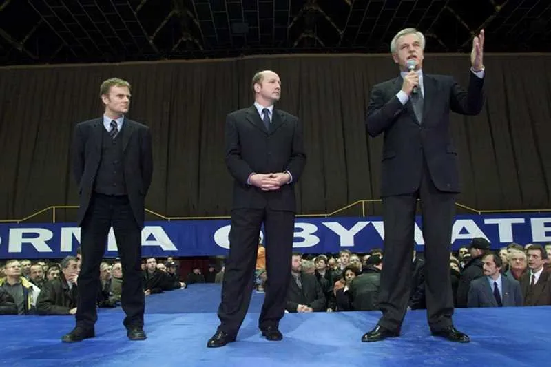 Donald Tusk Andrzej Olechowski Maciej Płażyński 2001
