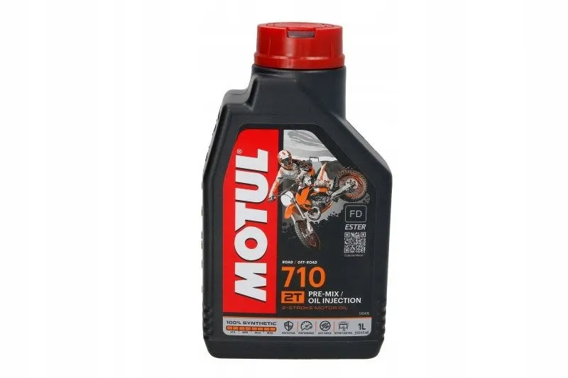Motul 710 2T opakowanie i butelka