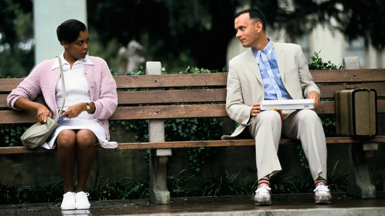 Forrest Gump matka i syn ławka