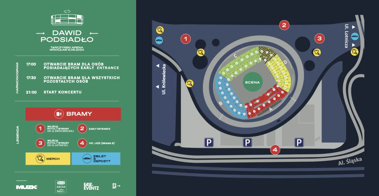 harmonogram koncertu Dawida Podsiadły