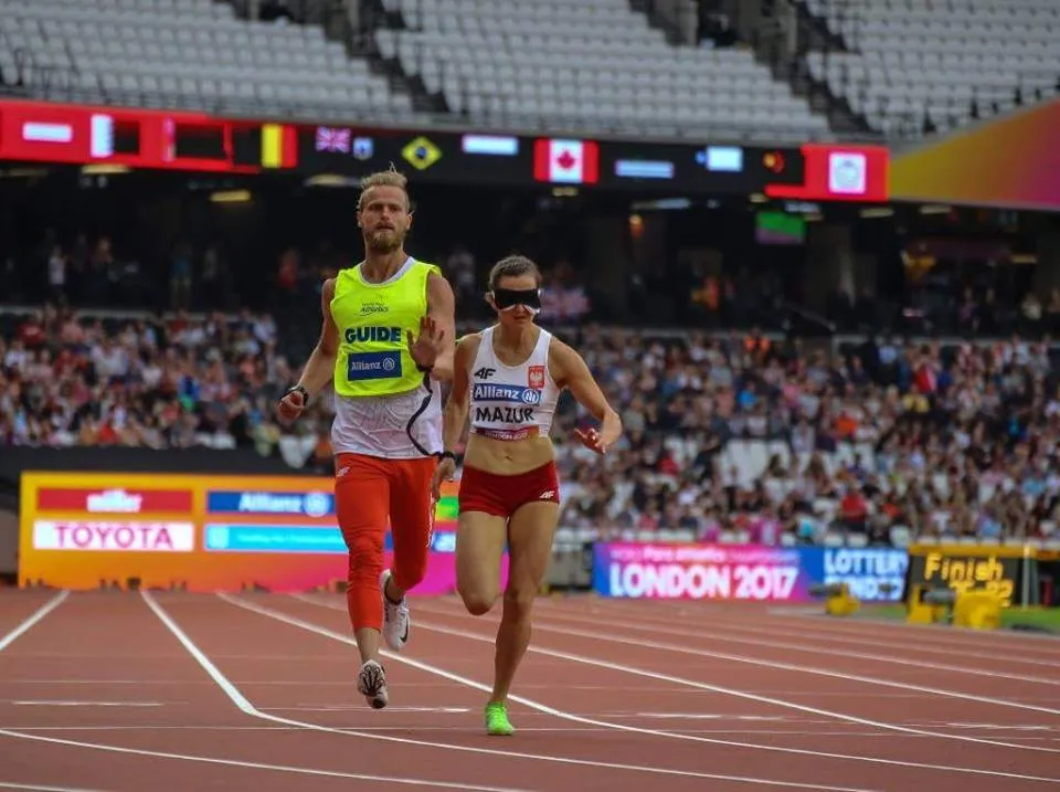 Joanna Mazur bieganie z przewodnikiem