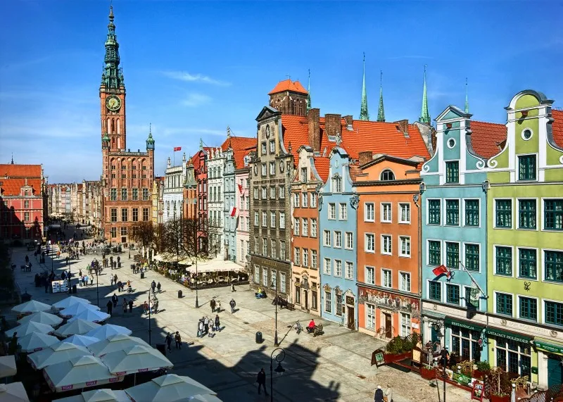Gdańsk Długi Targ panorama