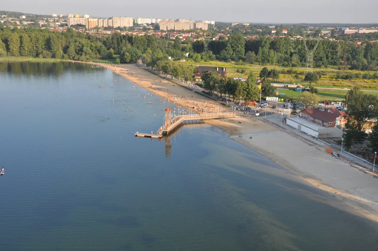 Pojezierze Dąbrowskie Pogoria widok z góry