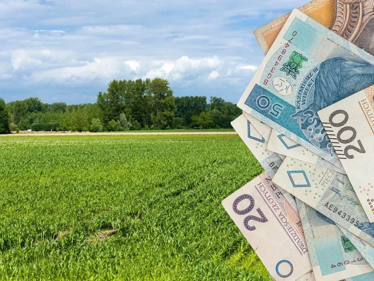 Rolnik wypełniający wniosek o dotację ARiMR