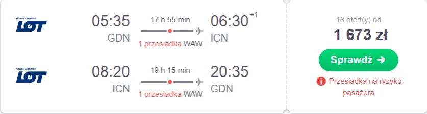 Zdjęcie Ile kosztuje lot do Korei Południowej? Ceny biletów i najlepsze oferty