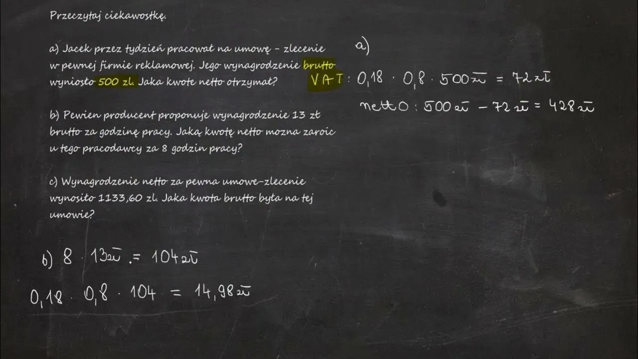 Zdjęcie Ile jest na umowę zlecenie netto? Zaskakujące kwoty, które musisz znać