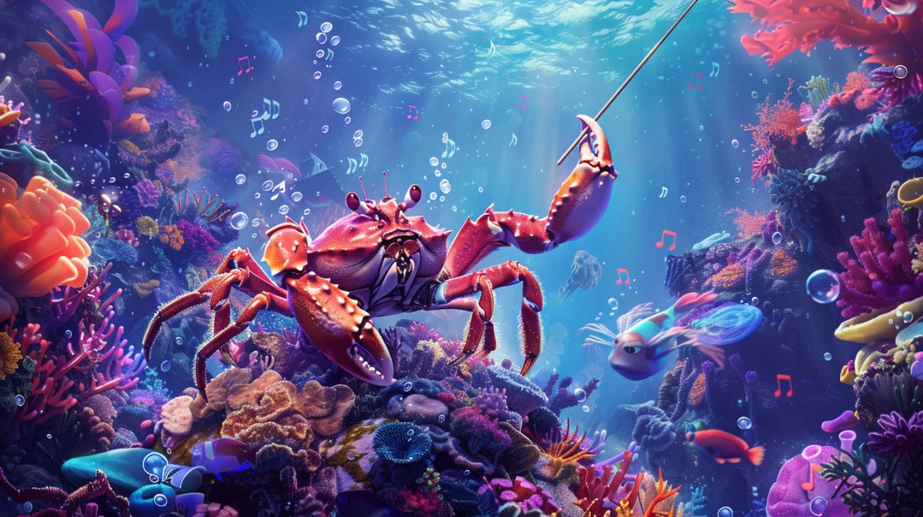 Zdjęcie Krab Sebastian z "Małej syrenki" - niezwykły mieszkaniec podwodnej krainy