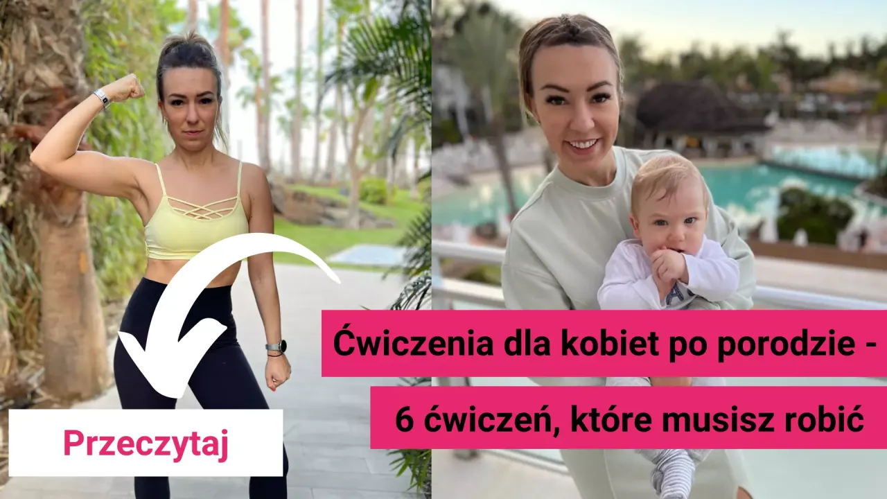 Kobieta po porodzie delikatnie ćwiczy