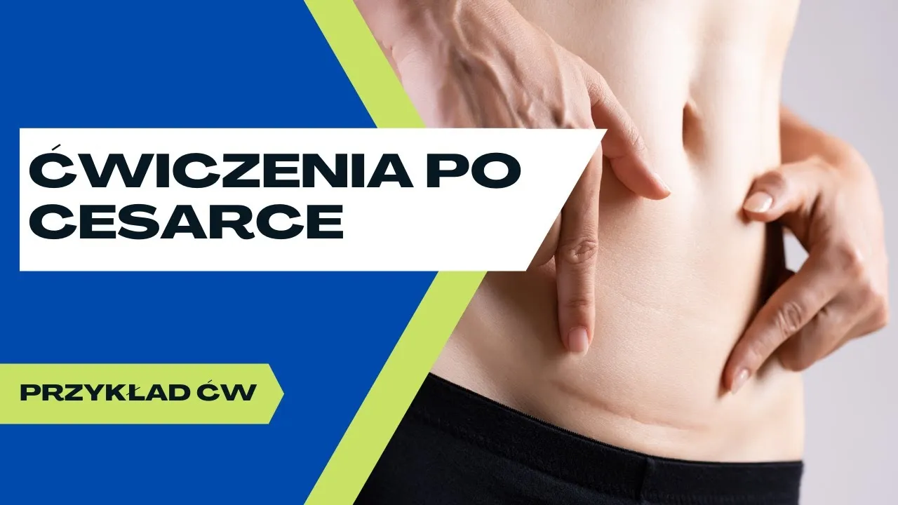 kobieta po cesarskim cięciu wykonująca ćwiczenia oddechowe