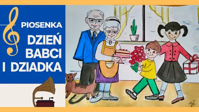 kolaż zdjęć babcia piecze ciasto i dziadek majsterkuje w garażu