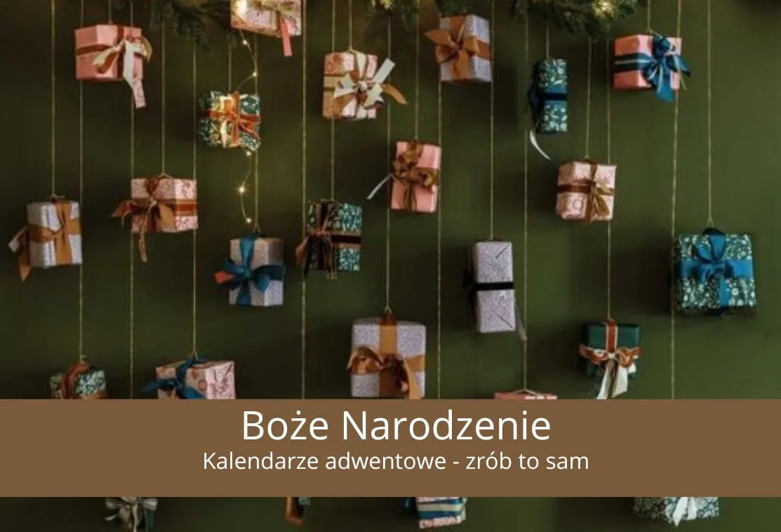 różne style kalendarzy adwentowych DIY