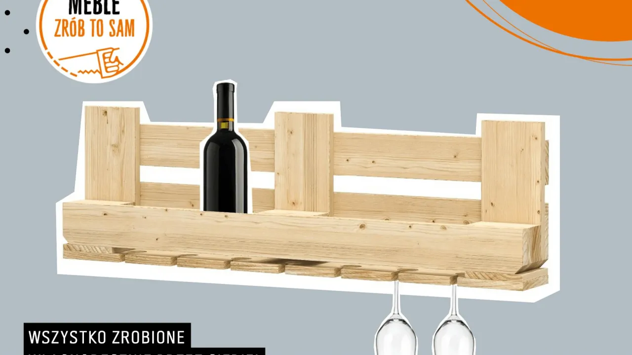 DIY szafka na wino inspiracje