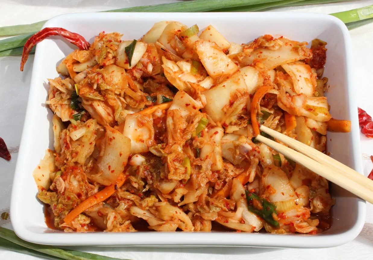 koreańskie dania z kimchi