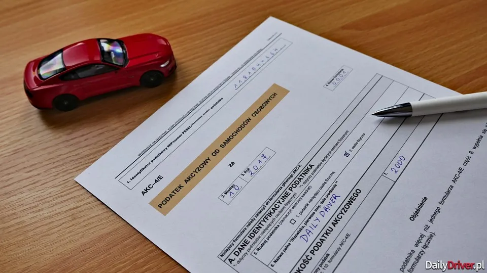 dokumenty samochód z Niemiec akcyza