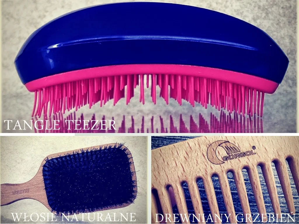 różne rodzaje szczotek do włosów plastikowa drewniana z włosia dzika