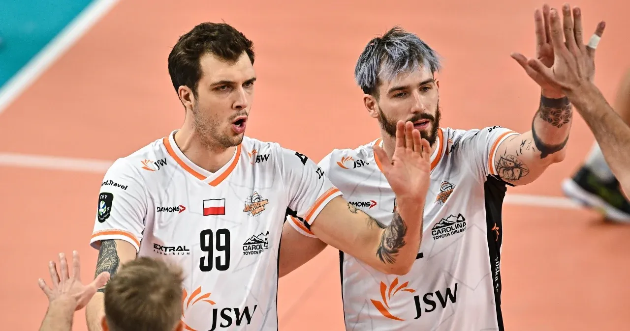 Jastrzębski Węgiel Benjamin Toniutti i Norbert Huber akcja