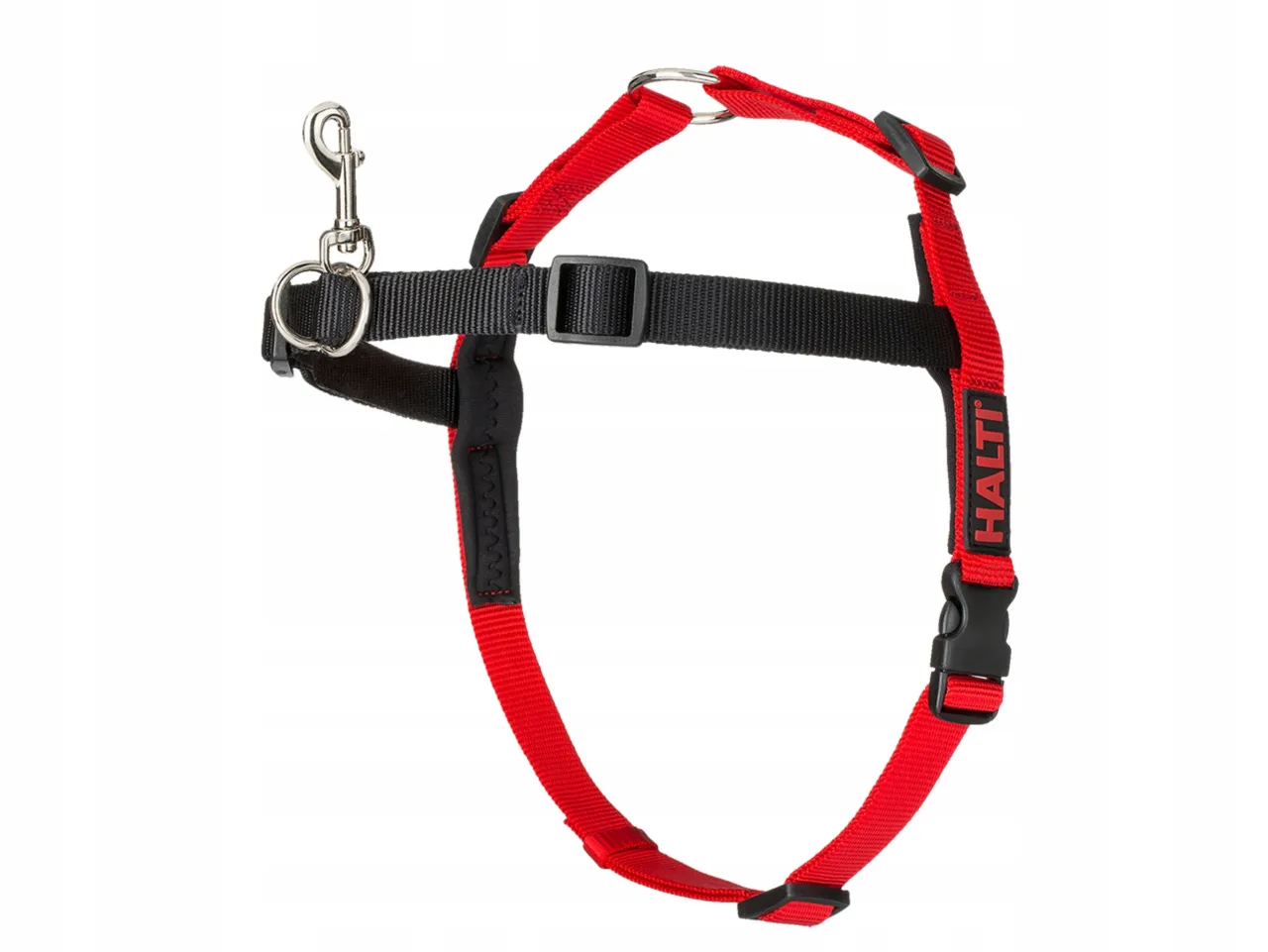 różne typy szelek dla psa i obroża halti
