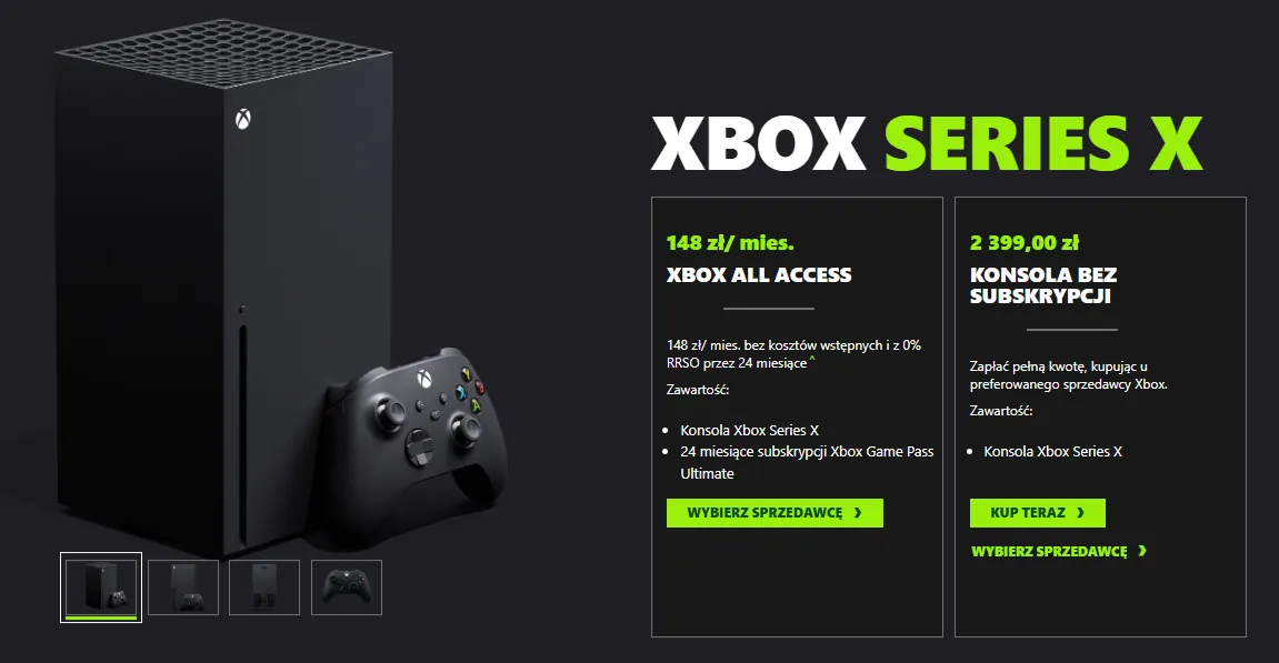 Xbox Series X sklepowe półki promocje