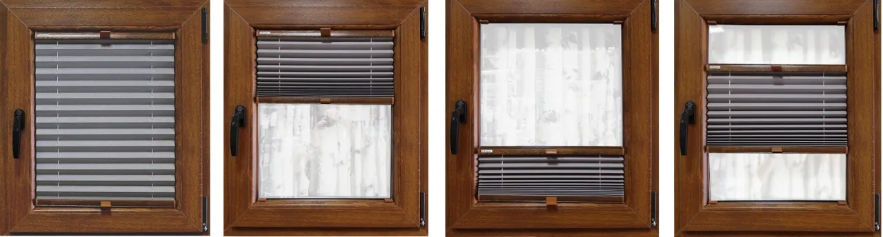 Plisy okienne w r&oacute;żnych konfiguracjach