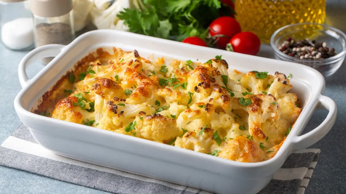 Zapiekanka kalafiorowa z serem