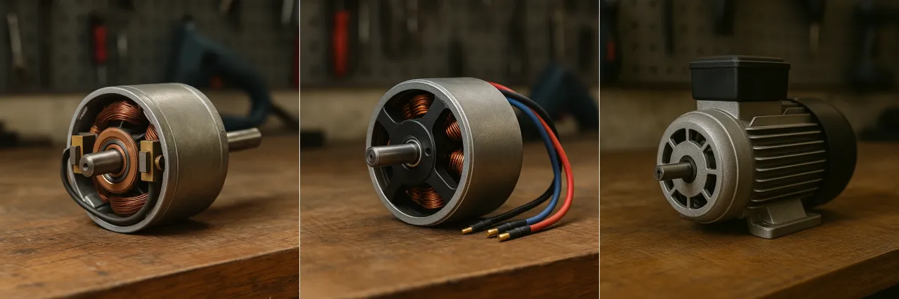 Silnik do kosiarki elektrycznej: porównanie konstrukcji z uzwojeniem miedzianym i obudową. Czy to silnik indukcyjny czy szczotkowy?