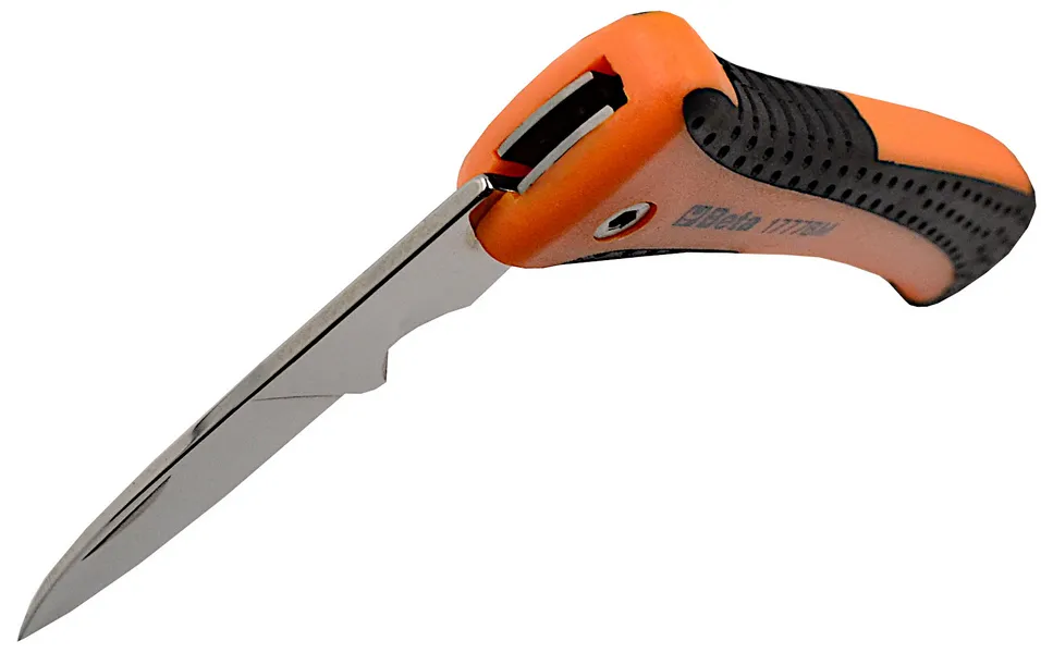 Nóż monterski i kabel miedziany