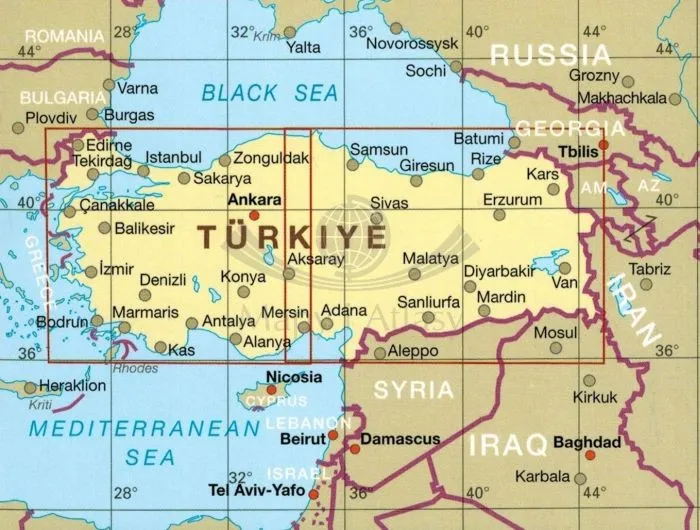 Mapa Alanya i Riwiera Turecka