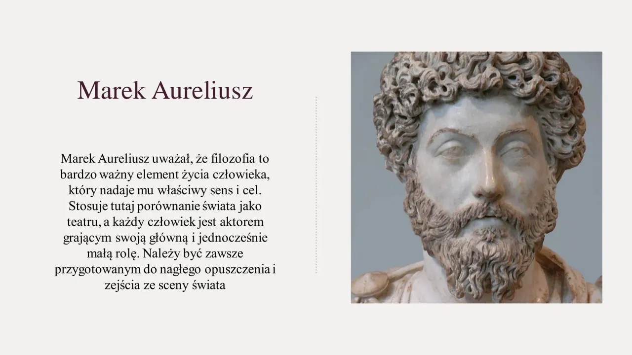 stoicyzm, Marek Aureliusz, spok&oacute;j wewnętrzny, starożytna filozofia