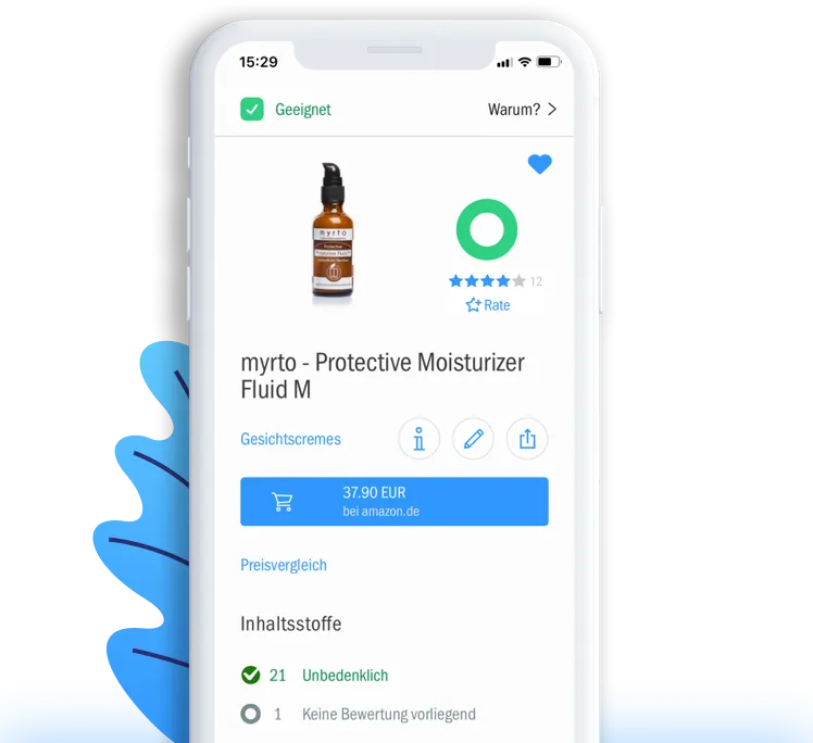 Smartphone App Inhaltsstoffe Kosmetik scannen