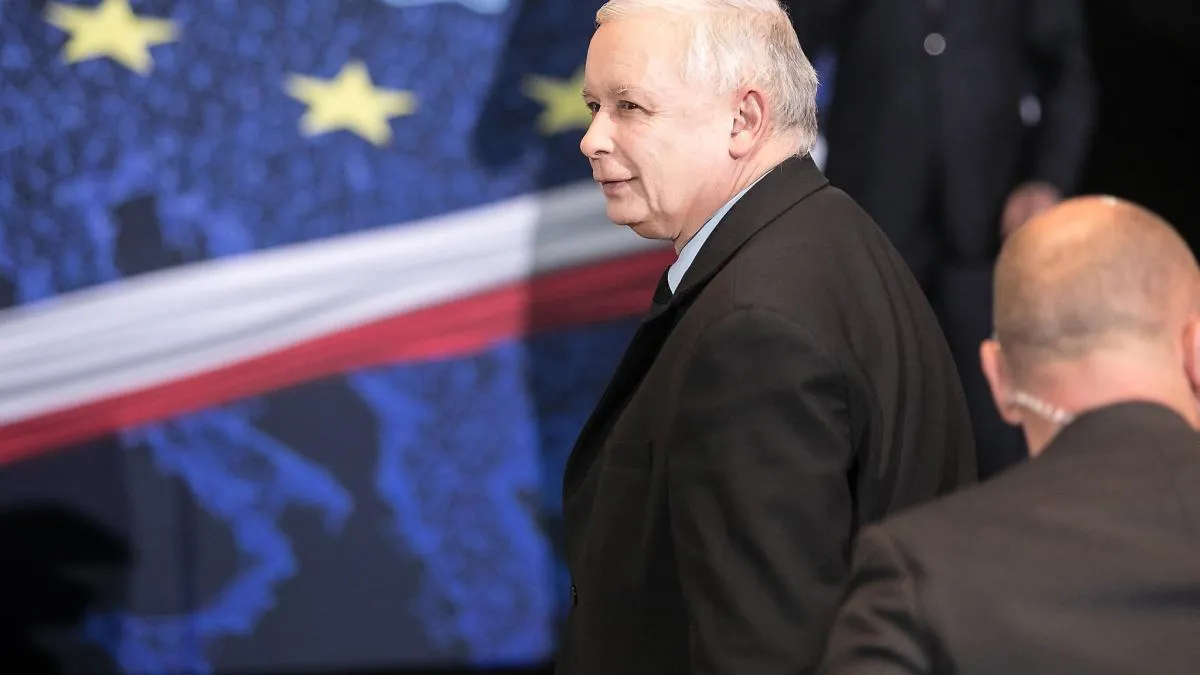 Jarosław Kaczyński na spotkaniu wyborczym