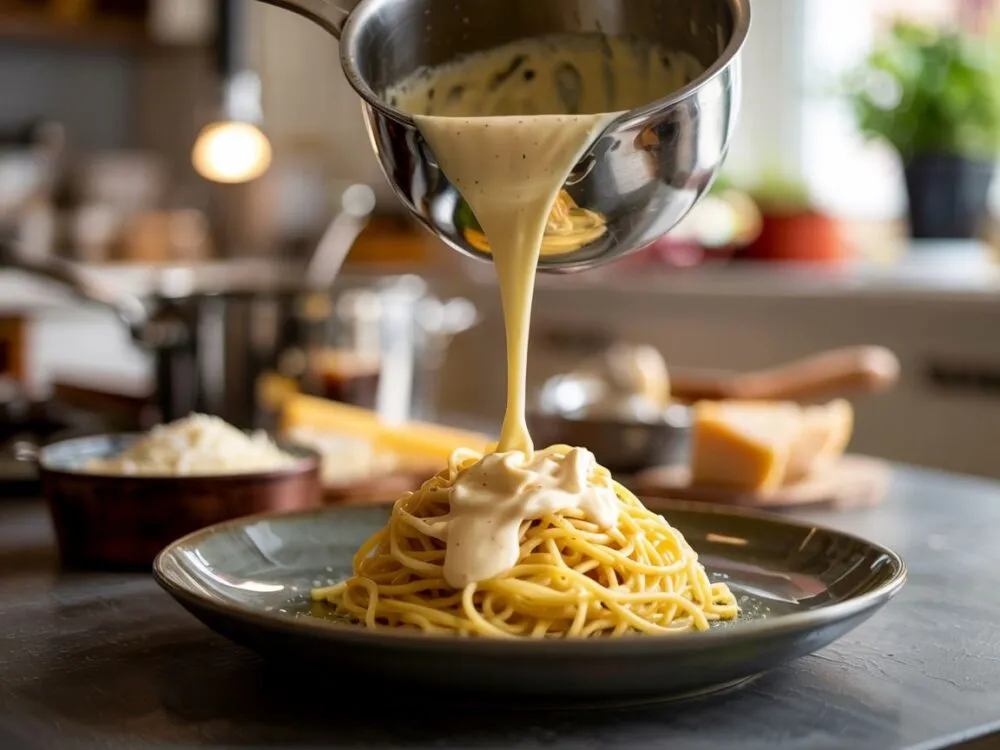 różne rodzaje serów do sosu serowego