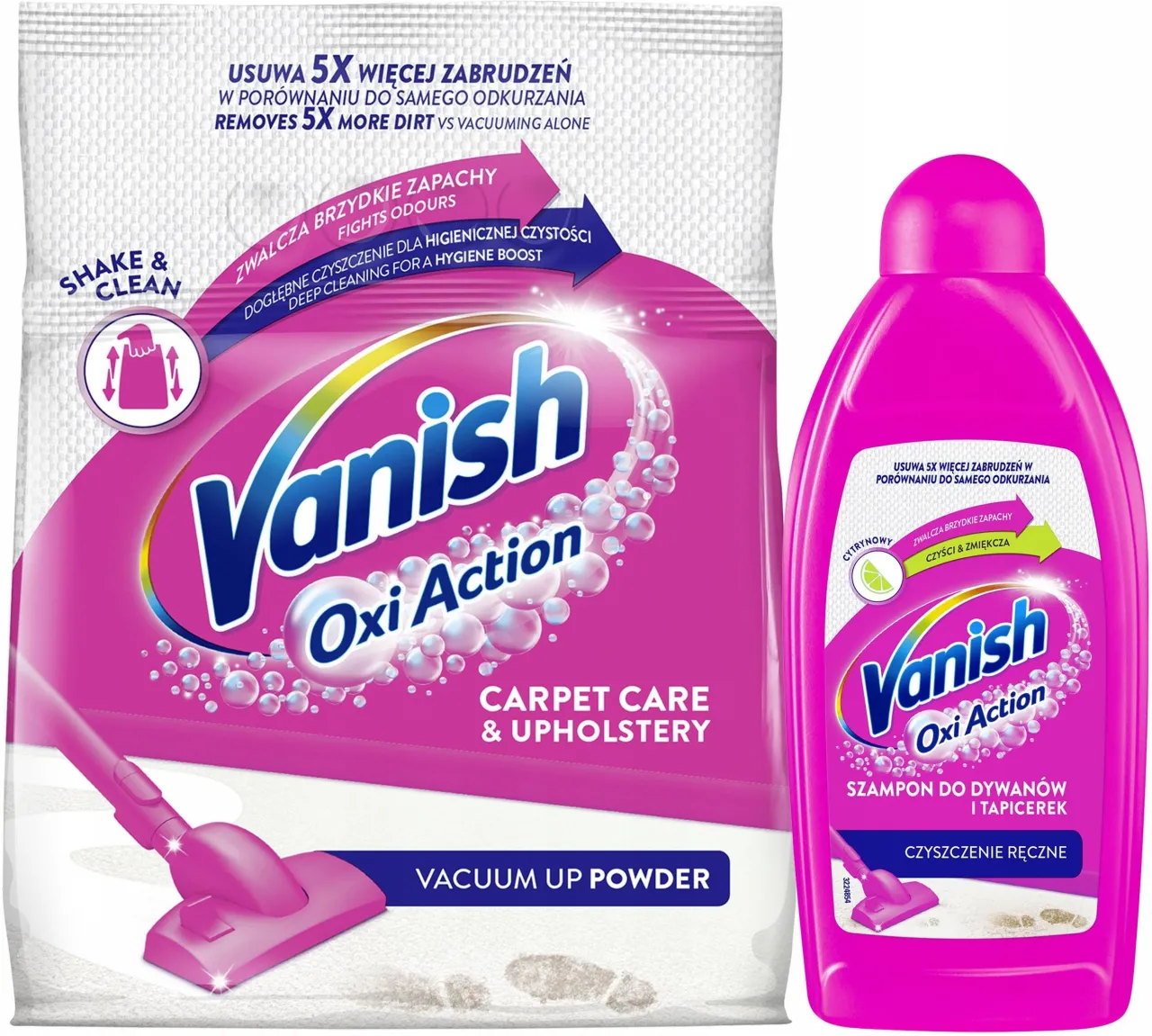 Vanish Oxi Action proszek i płyn