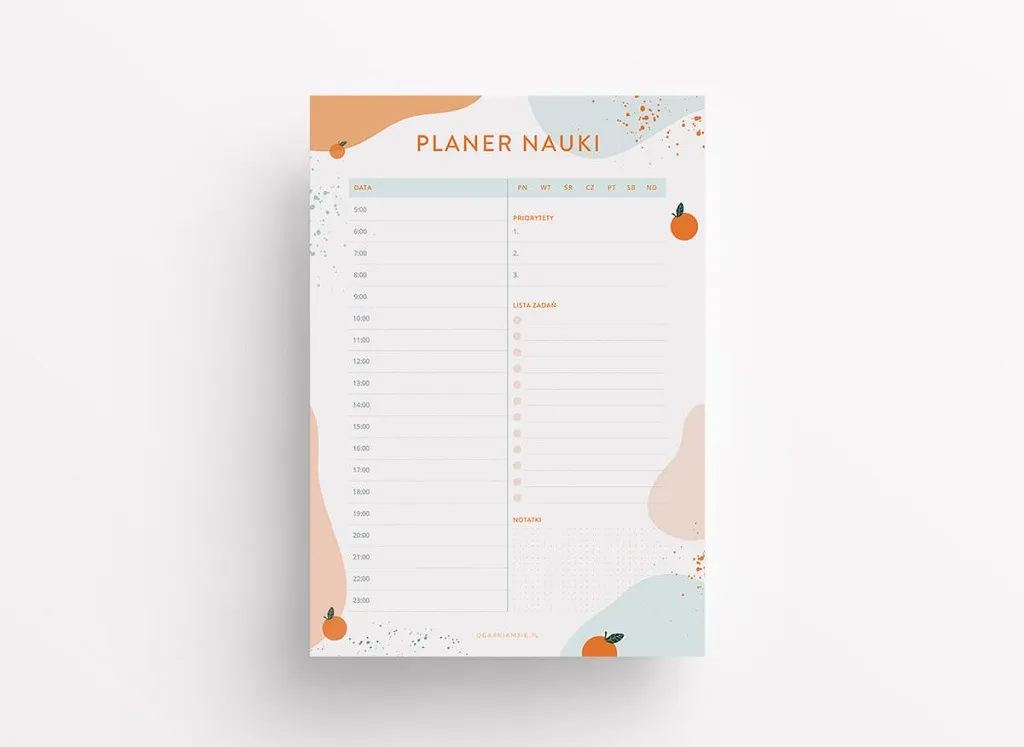 Plan nauki do matury