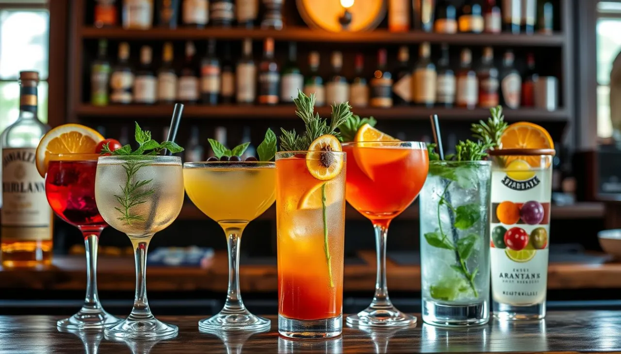 nowoczesne koktajle rzemieślnicze na barze